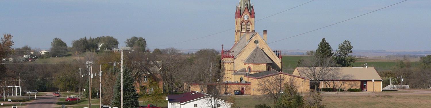 Small town landscape.